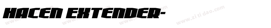 Hacen Extender字体转换
